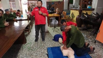PMI Binjai Latih Warga Desa Tanjung Ibus Tehnik Bantuan Hidup Dasar