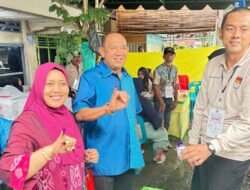 Di Tengah Guyuran Hujan, Ondim Gunakan Hak Suara di TPS 005 Babalan